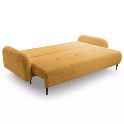 Klappbares Zweisitzer-Sofa mit Stauraum WHITBY - Honig
