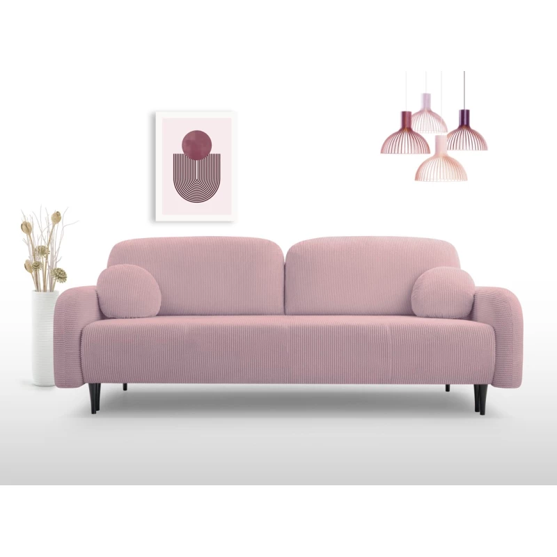 Klappbares Zweisitzer-Sofa mit Stauraum WHITBY - rosa