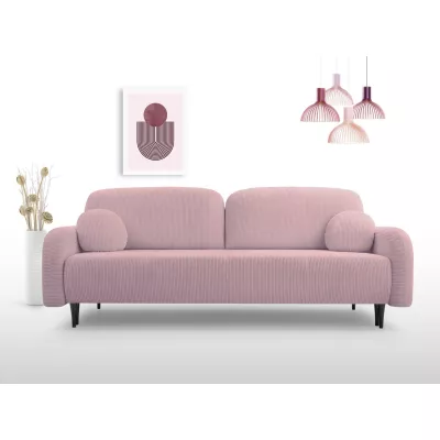 Klappbares Zweisitzer-Sofa mit Stauraum WHITBY - rosa