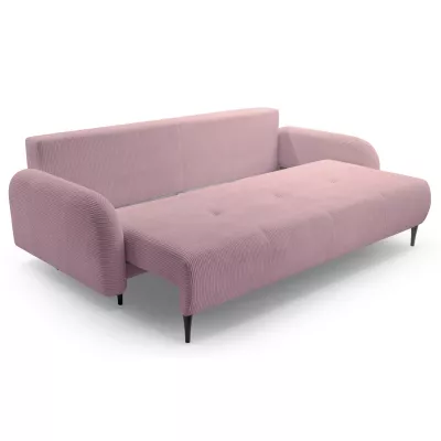 Klappbares Zweisitzer-Sofa mit Stauraum WHITBY - rosa
