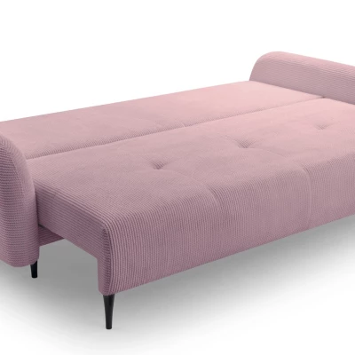 Klappbares Zweisitzer-Sofa mit Stauraum WHITBY - rosa