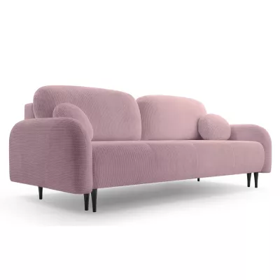 Klappbares Zweisitzer-Sofa mit Stauraum WHITBY - rosa