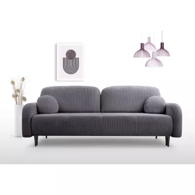 Klappbares Zweisitzer-Sofa mit Stauraum WHITBY - anthrazit