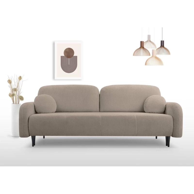 Klappbares Zweisitzer-Sofa mit Stauraum WHITBY - Latte