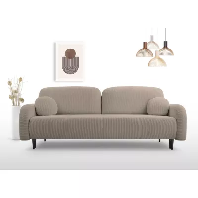 Klappbares Zweisitzer-Sofa mit Stauraum WHITBY - Latte