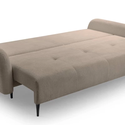 Klappbares Zweisitzer-Sofa mit Stauraum WHITBY - Latte