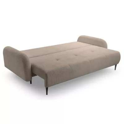 Klappbares Zweisitzer-Sofa mit Stauraum WHITBY - Latte