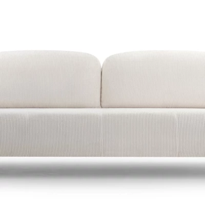 Klappbares Zweisitzer-Sofa mit Stauraum WHITBY – Creme