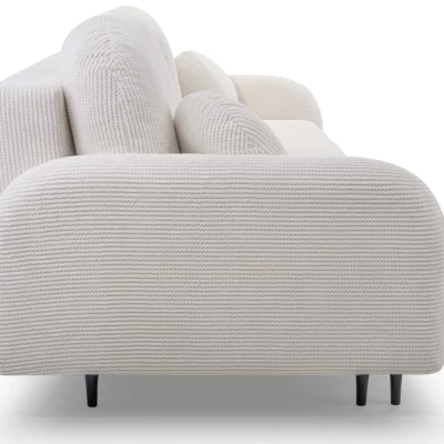 Klappbares Zweisitzer-Sofa mit Stauraum WHITBY – Creme