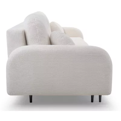 Klappbares Zweisitzer-Sofa mit Stauraum WHITBY – Creme