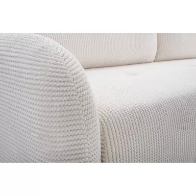 Klappbares Zweisitzer-Sofa mit Stauraum WHITBY – Creme