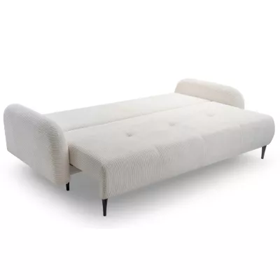 Klappbares Zweisitzer-Sofa mit Stauraum WHITBY – Creme