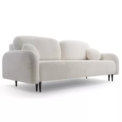 Klappbares Zweisitzer-Sofa mit Stauraum WHITBY – Creme