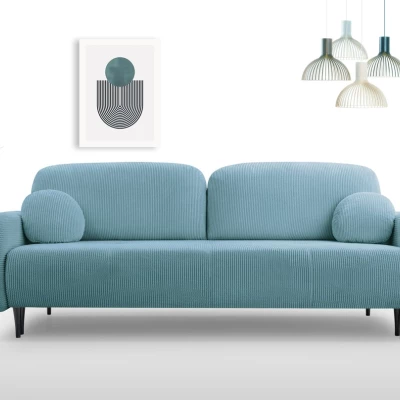 Klappbares Zweisitzer-Sofa mit Stauraum WHITBY - hellblau