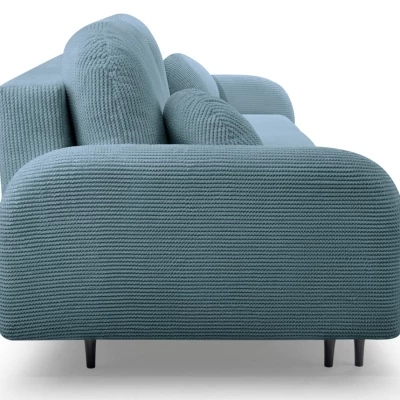 Klappbares Zweisitzer-Sofa mit Stauraum WHITBY - hellblau