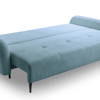 Klappbares Zweisitzer-Sofa mit Stauraum WHITBY - hellblau