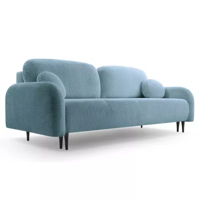 Klappbares Zweisitzer-Sofa mit Stauraum WHITBY - hellblau