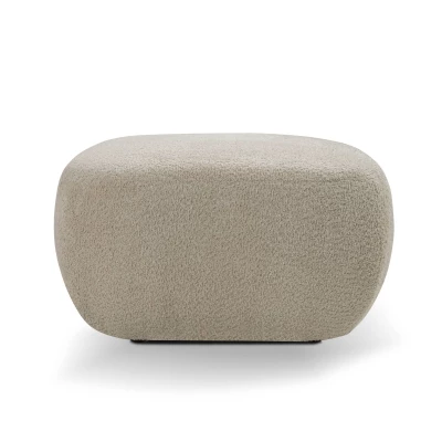 Gepolsterter Hocker Würfel COBOURG - beige 1