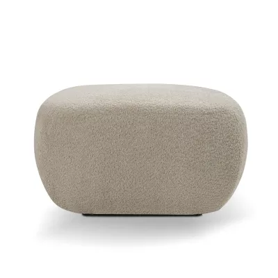 Gepolsterter Hocker Würfel COBOURG - beige 1