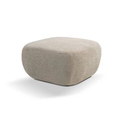 Gepolsterter Hocker Würfel COBOURG - beige 1