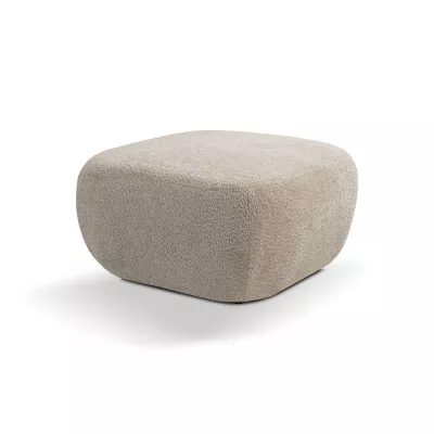 Gepolsterter Hocker Würfel COBOURG - beige 1