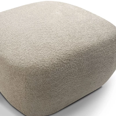 Gepolsterter Hocker Würfel COBOURG - beige 1
