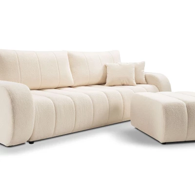 KELOWNA Polsterhocker – Creme