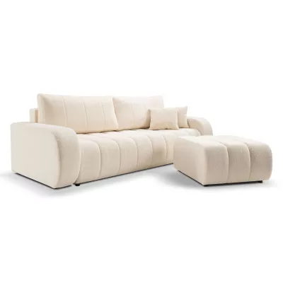 KELOWNA Polsterhocker – Creme