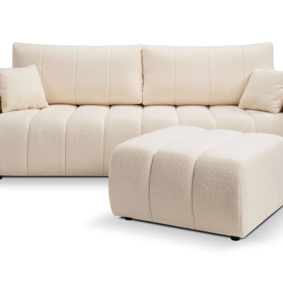 KELOWNA Polsterhocker – Creme