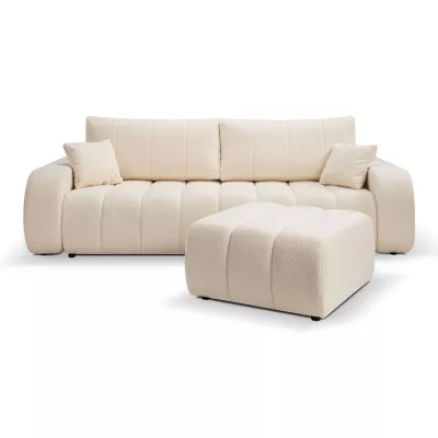 KELOWNA Polsterhocker – Creme