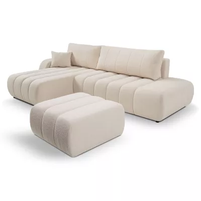 KELOWNA Polsterhocker – Creme