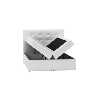 Kontinentales Bett Evio grün 180 + gratis Matratzenauflage