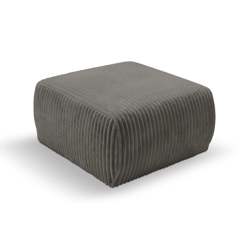 Polsterhocker SUDBURY – Stahlgrau