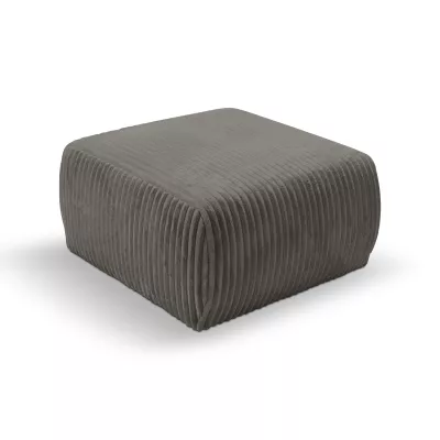 Polsterhocker SUDBURY – Stahlgrau