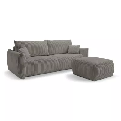 Polsterhocker SUDBURY – Stahlgrau