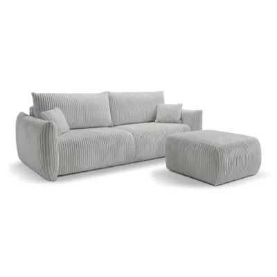 SUDBURY Polsterhocker – grau