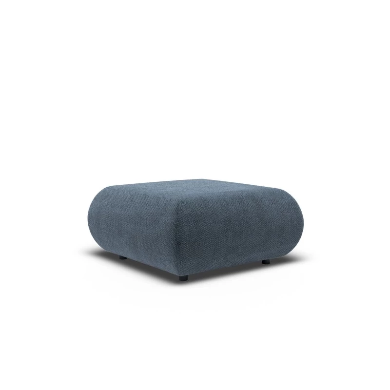 Gepolsterter Fußhocker SURREY - blau