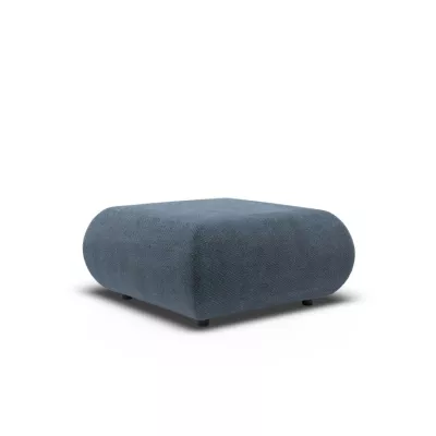 Gepolsterter Fußhocker SURREY - blau