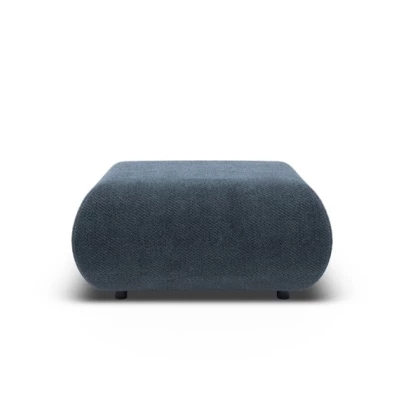 Gepolsterter Fußhocker SURREY - blau