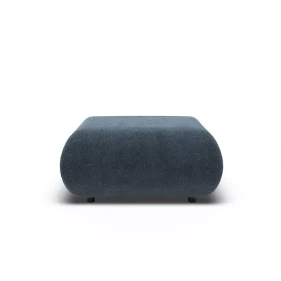 Gepolsterter Fußhocker SURREY - blau