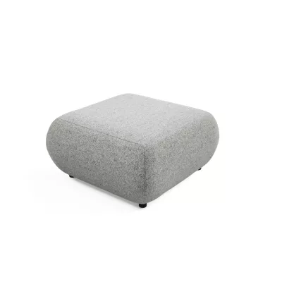 Gepolsterter Hocker SURREY – Stahlgrau