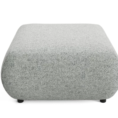 Gepolsterter Hocker SURREY - hellgrau 1