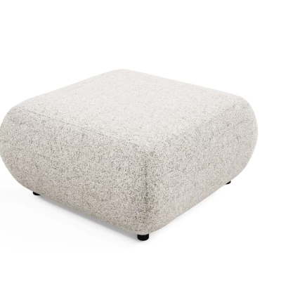 Gepolsterter Fußhocker SURREY - beige 1