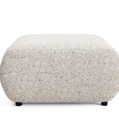 Gepolsterter Fußhocker SURREY - beige 1