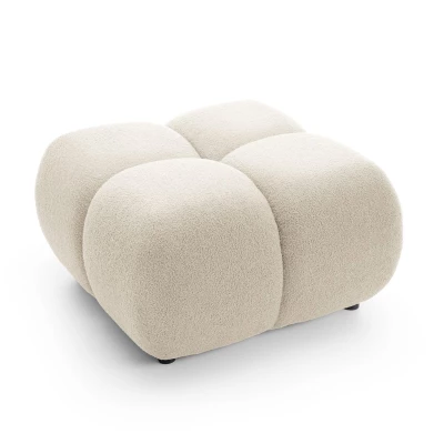 Polsterhocker SELKIR – Winterbeige