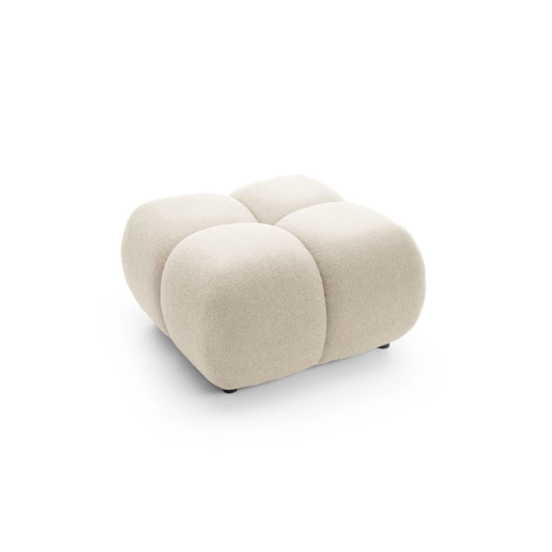 Polsterhocker SELKIR – Winterbeige