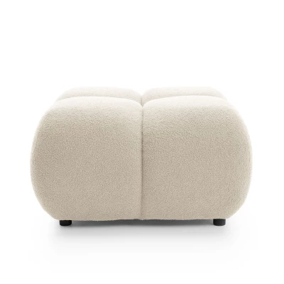 Polsterhocker SELKIR – Winterbeige