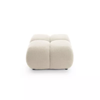 Polsterhocker SELKIR – Winterbeige