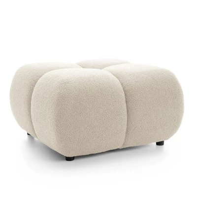 Polsterhocker SELKIR – Winterbeige