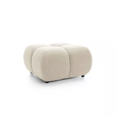 Polsterhocker SELKIR – Winterbeige